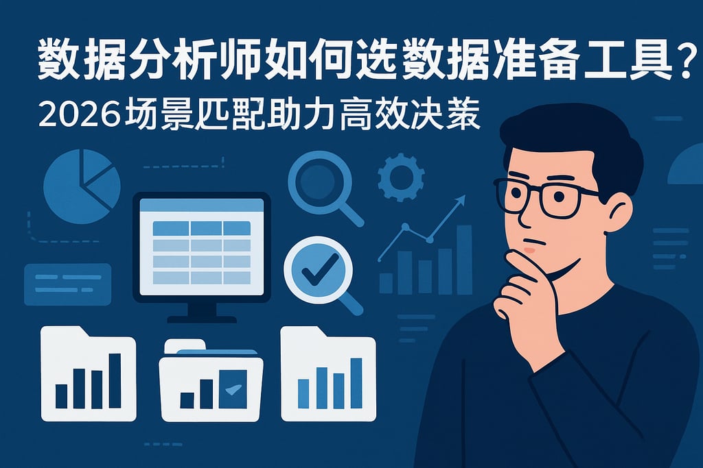 数据分析师如何选数据准备工具？2026场景匹配助力高效决策