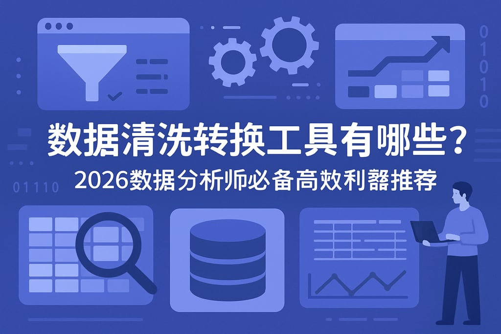 数据清洗转换工具有哪些？2026数据分析师必备高效利器推荐