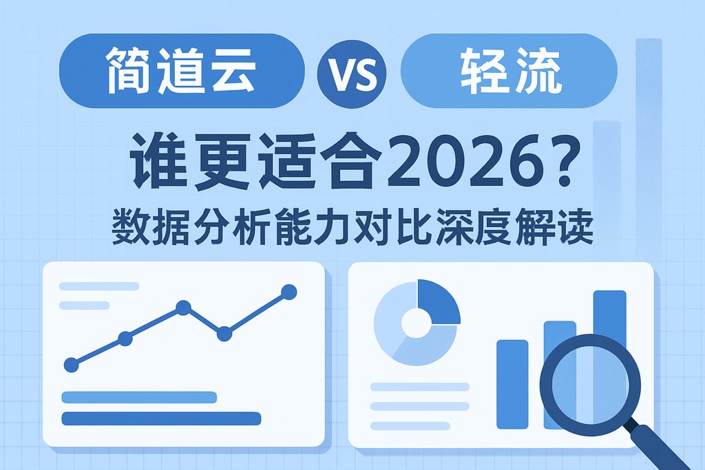 简道云和轻流谁更适合2026？数据分析能力对比深度解读