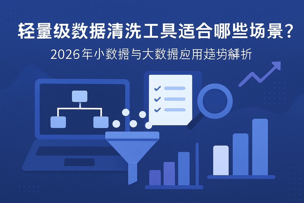 轻量级数据清洗工具适合哪些场景？2026年小数据与大数据应用趋势解析