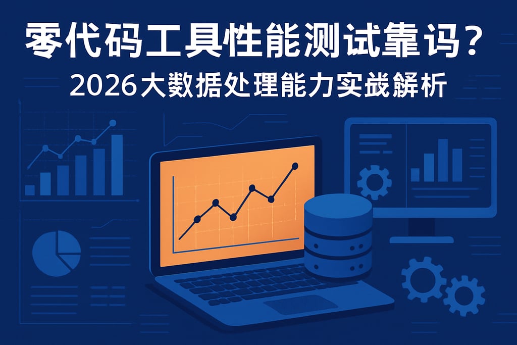 零代码工具性能测试靠谱吗？2026大数据处理能力实战解析