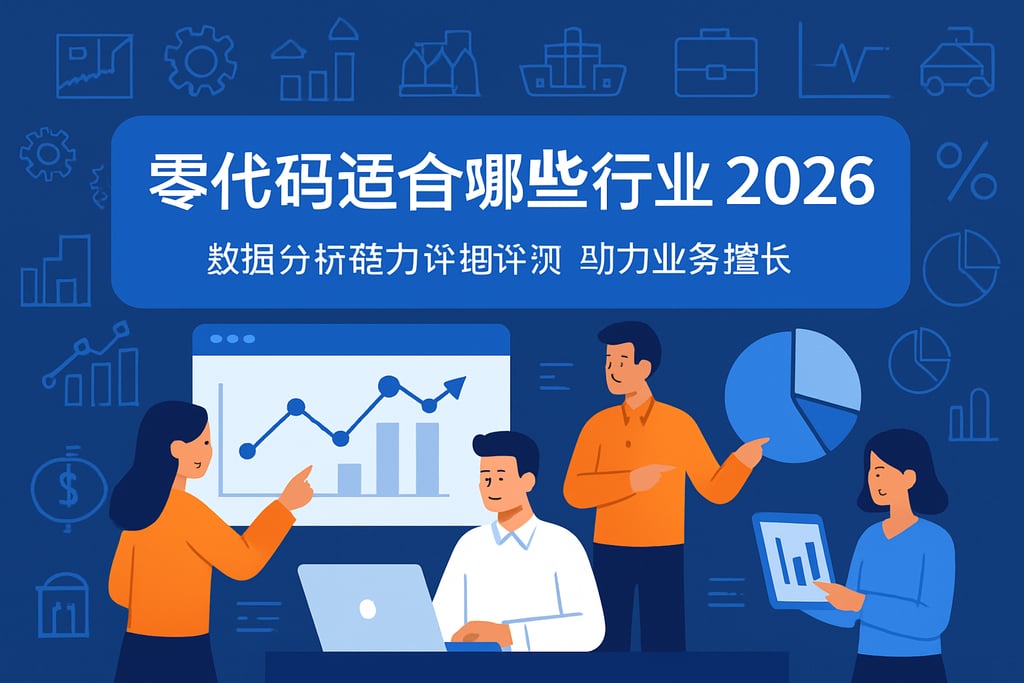 零代码工具适合哪些行业2026？数据分析能力详细评测助力业务增长