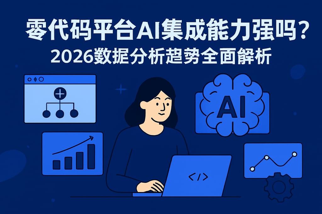 零代码平台AI集成能力强吗？2026数据分析趋势全面解析