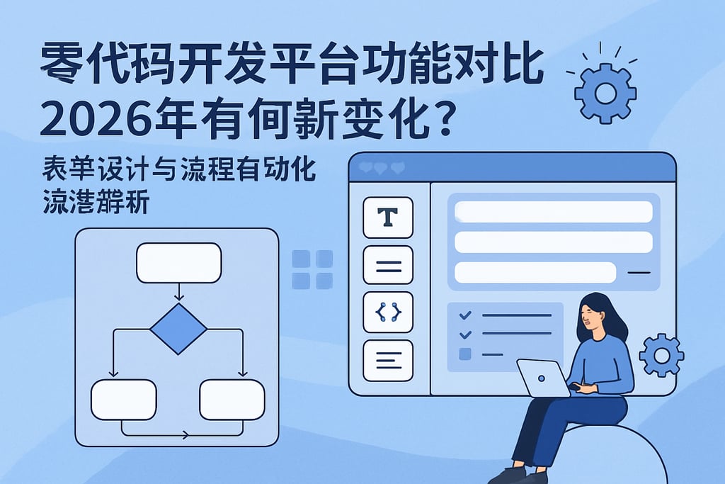 零代码开发平台功能对比2026年有何新变化？表单设计与流程自动化深度解析