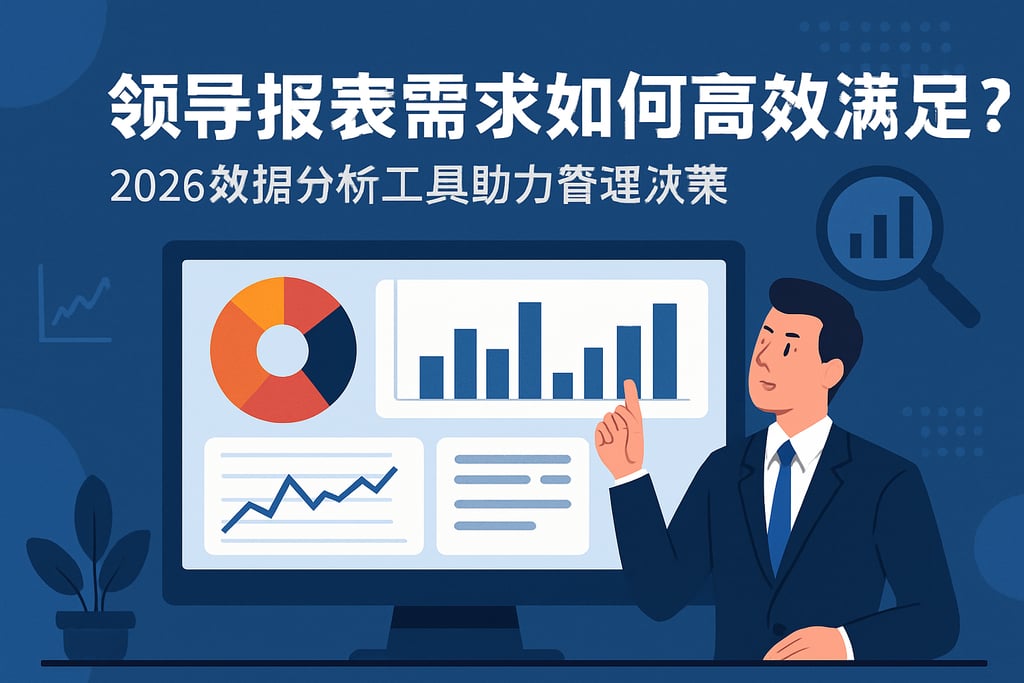 领导报表需求如何高效满足？2026数据分析工具助力管理决策
