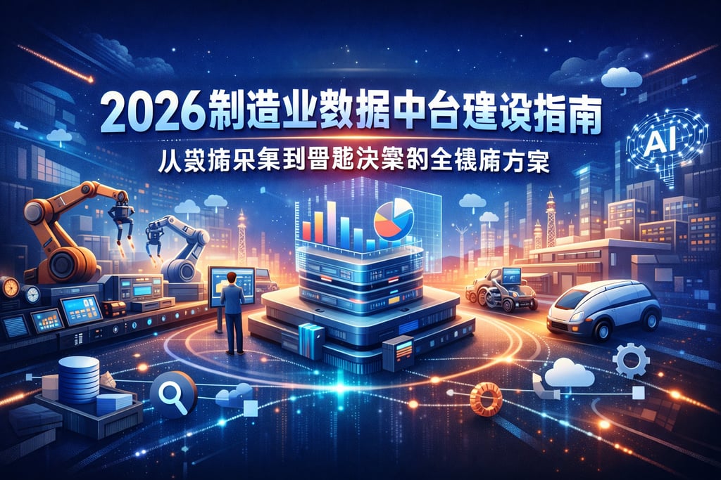 2026制造业数据中台建设指南：从数据采集到智能决策的全链路方案