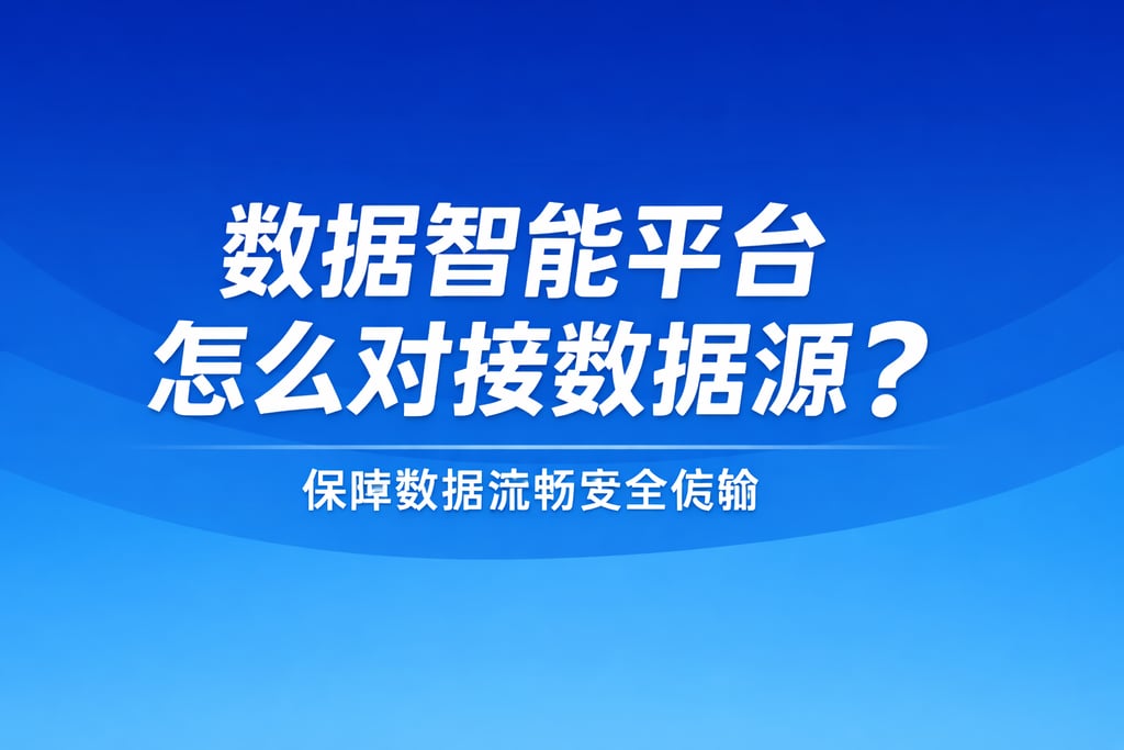 数据智能平台怎么对接数据源？保障数据流畅安全传输
