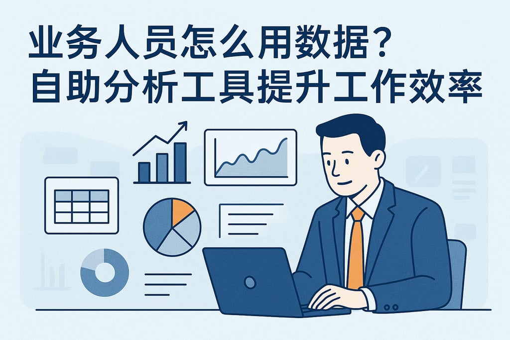 业务人员怎么用数据处理？自助分析工具提升工作效率