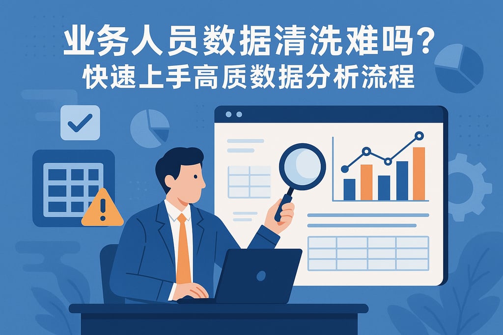 业务人员数据清洗难吗？快速上手高质量数据分析流程