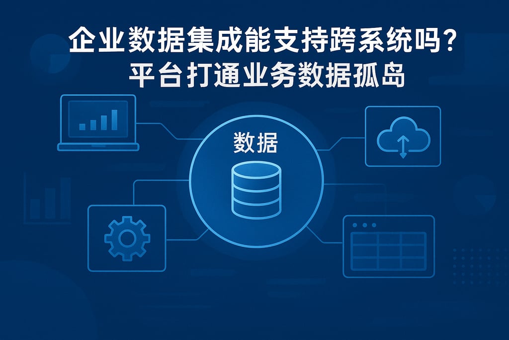 企业数据集成能支持跨系统吗？平台打通业务数据孤岛