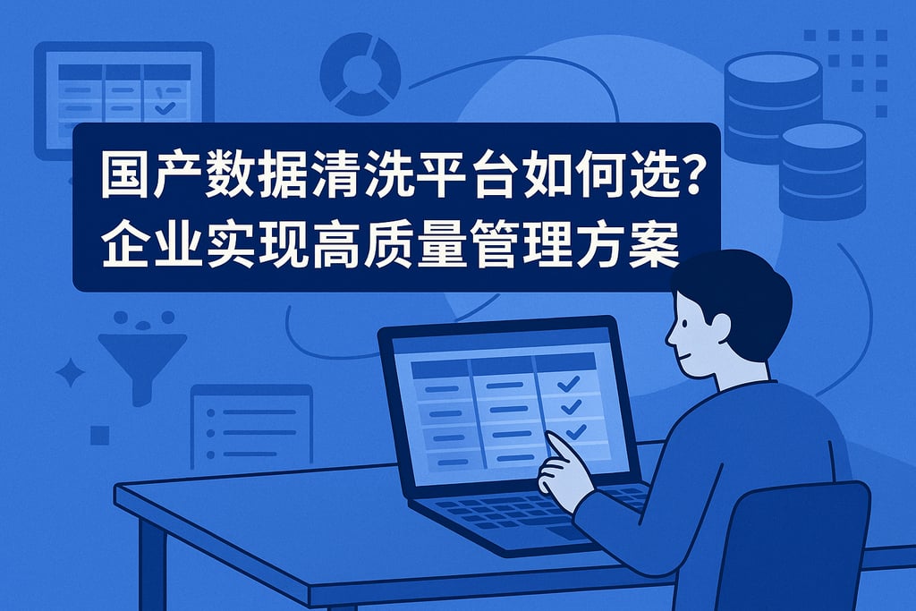 国产数据清洗平台如何选？企业实现高质量管理方案