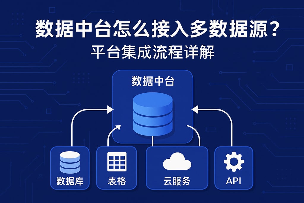 数据中台怎么接入多数据源？平台集成流程详解