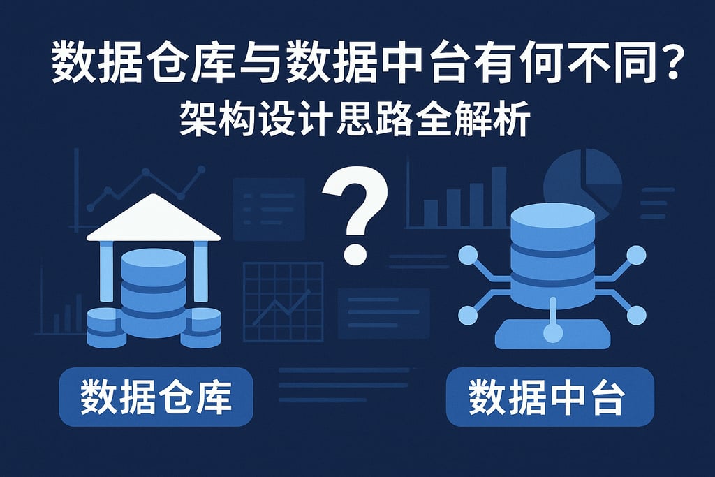 数据仓库与数据中台有何不同？架构设计思路全解析