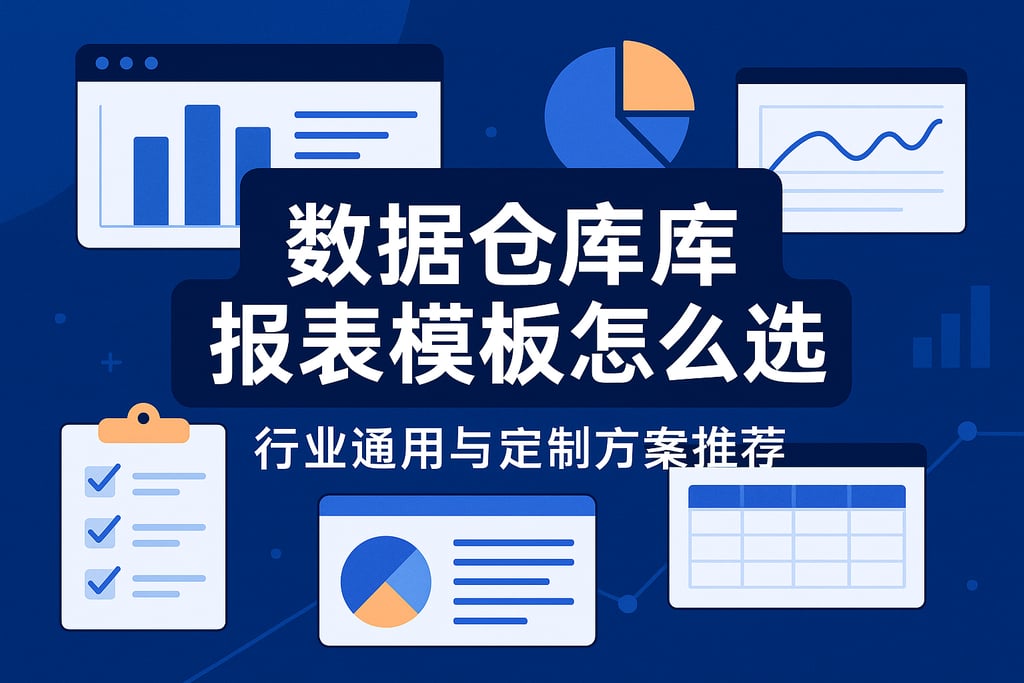 数据仓库报表模板怎么选？行业通用与定制方案推荐