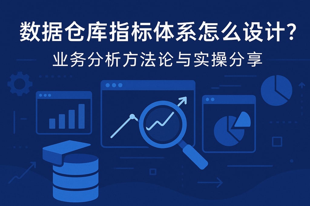 数据仓库指标体系怎么设计？业务分析方法论与实操分享