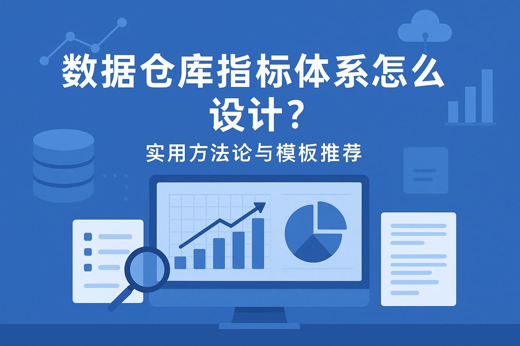 数据仓库指标体系怎么设计？实用方法论与模板推荐