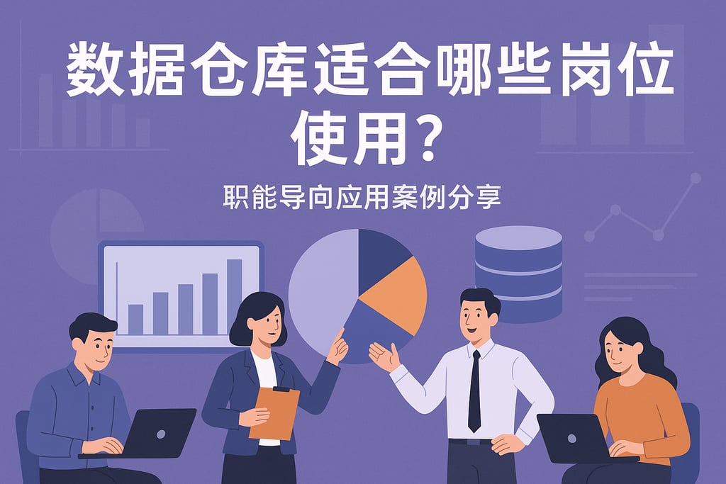 数据仓库适合哪些岗位使用？职能导向应用案例分享