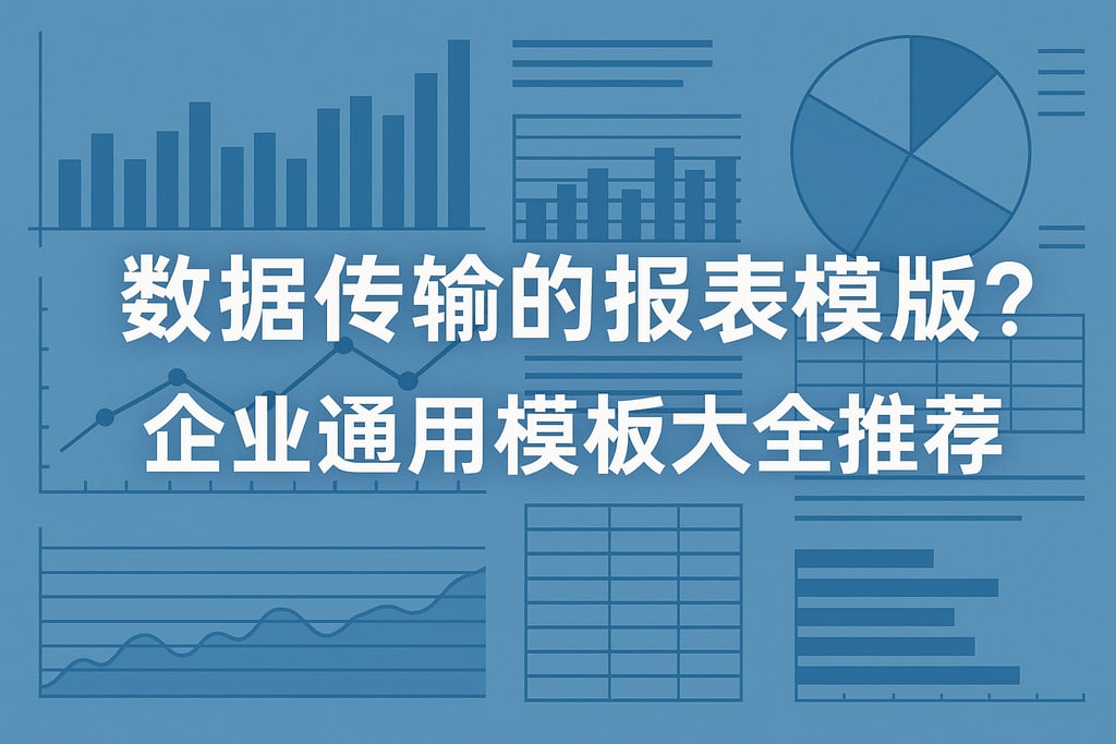 数据传输有哪些报表模板？企业通用模板大全推荐