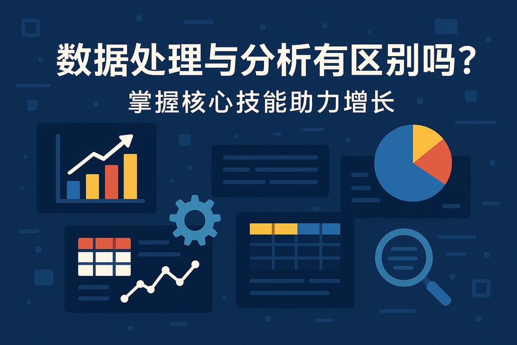 数据处理与分析有区别吗？掌握核心技能助力增长
