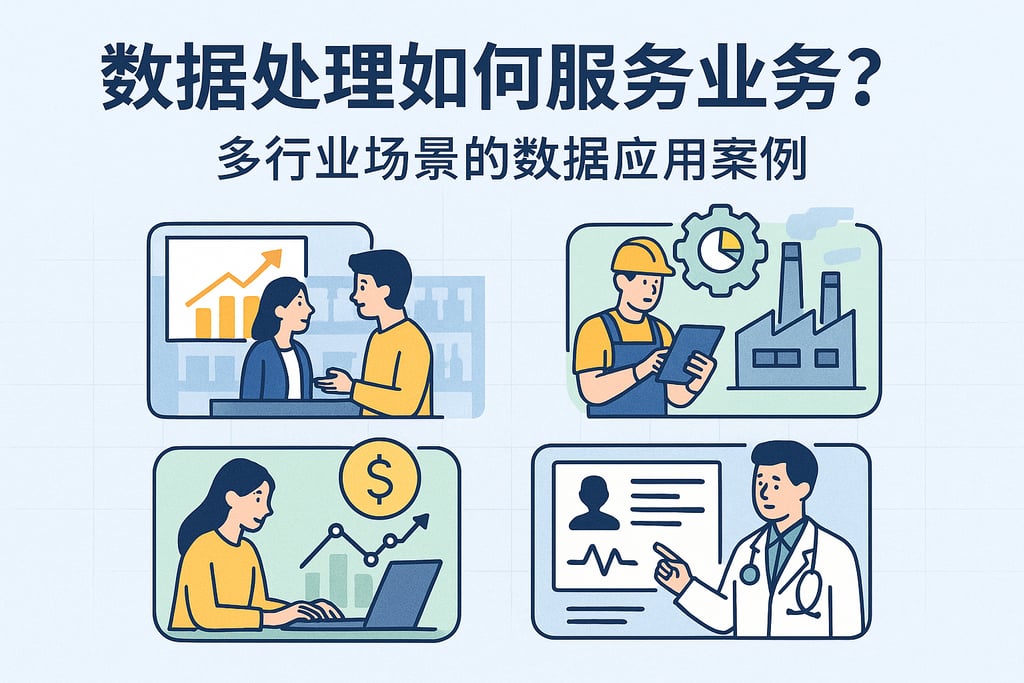 数据处理如何服务业务？多行业场景的数据应用案例。