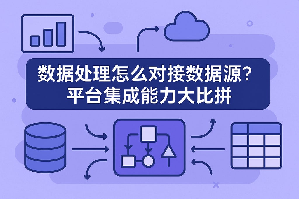 数据处理怎么对接数据源？平台集成能力大比拼