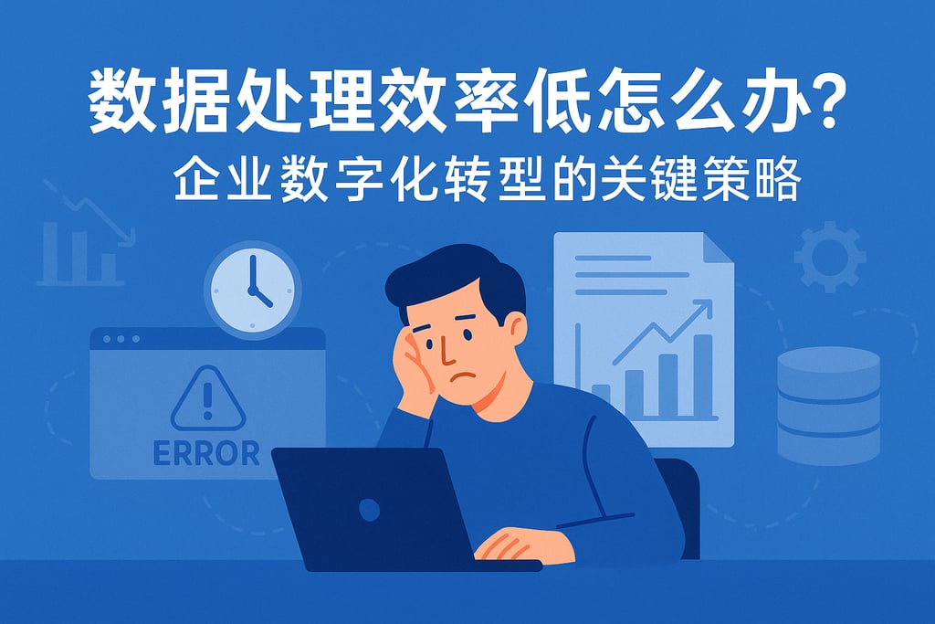 数据处理效率低怎么办？企业数字化转型的关键策略