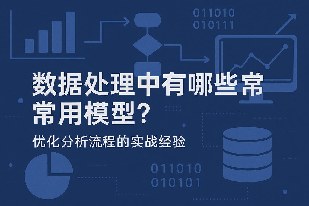 数据处理有哪些常用模型？优化分析流程的实战经验