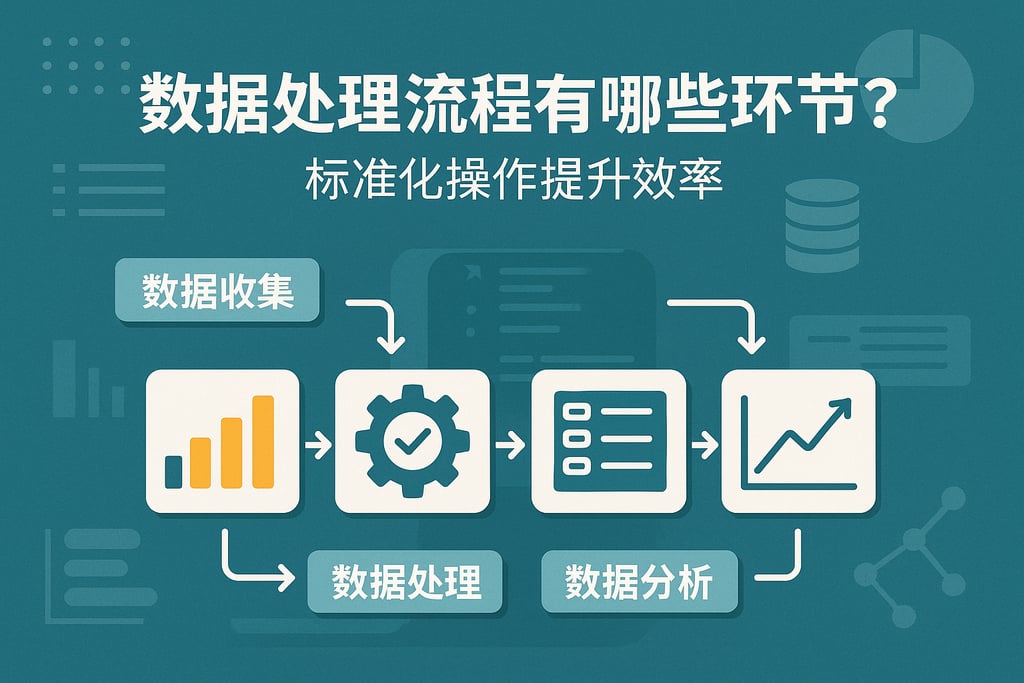 数据处理流程有哪些环节？标准化操作提升效率