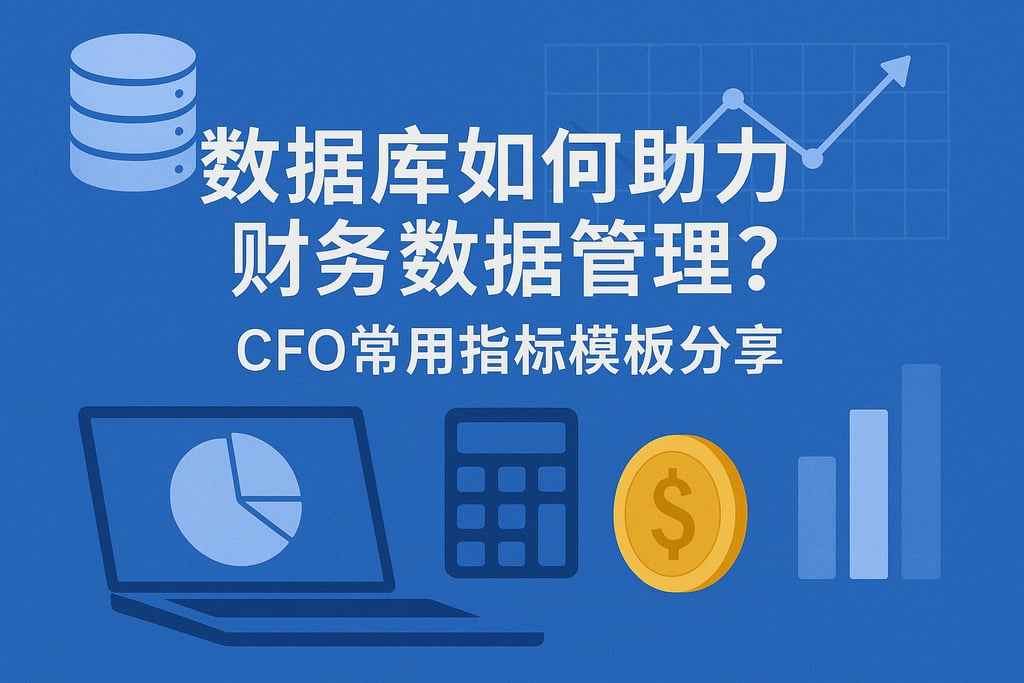 数据库如何助力财务数据管理？CFO常用指标模板分享