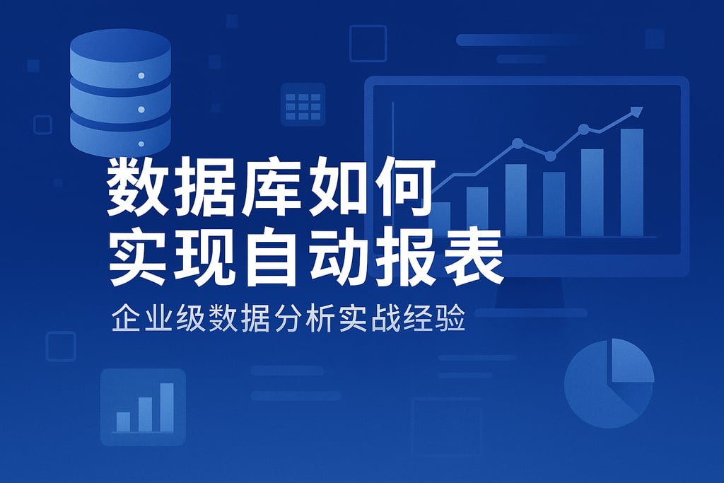 数据库如何实现自动报表？企业级数据分析实战经验