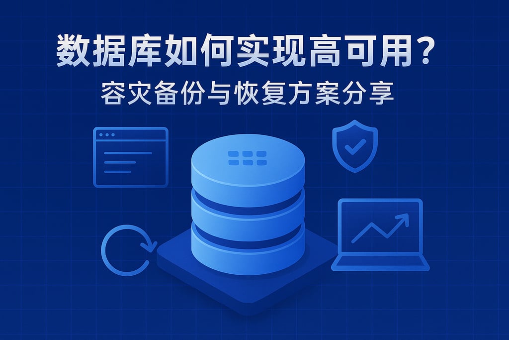 数据库如何实现高可用？容灾备份与恢复方案分享