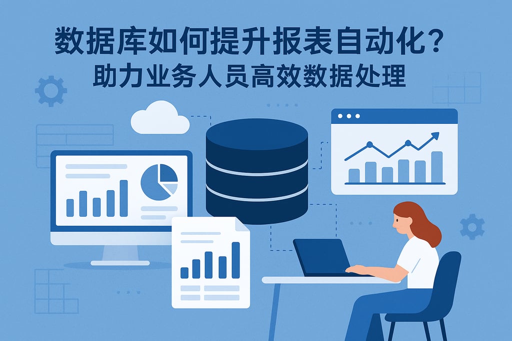 数据库如何提升报表自动化？助力业务人员高效数据处理