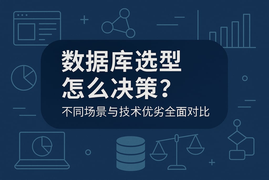 数据库选型怎么决策？不同场景与技术优劣全面对比