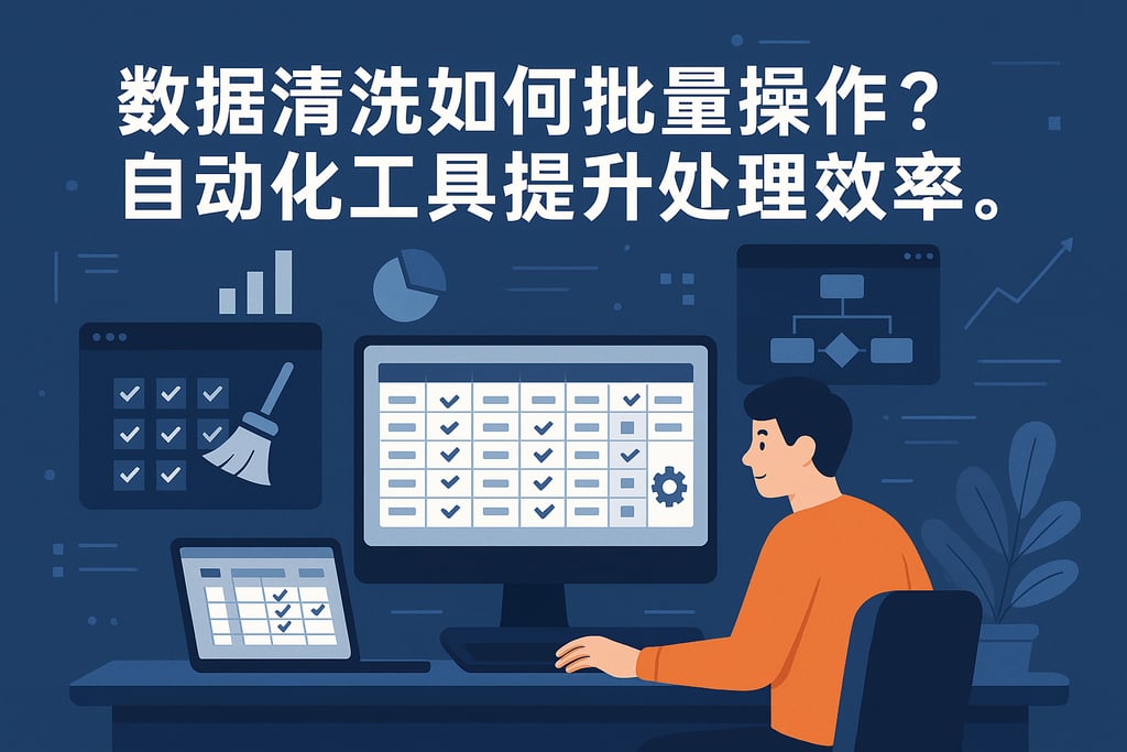 数据清洗如何批量操作？自动化工具提升处理效率。