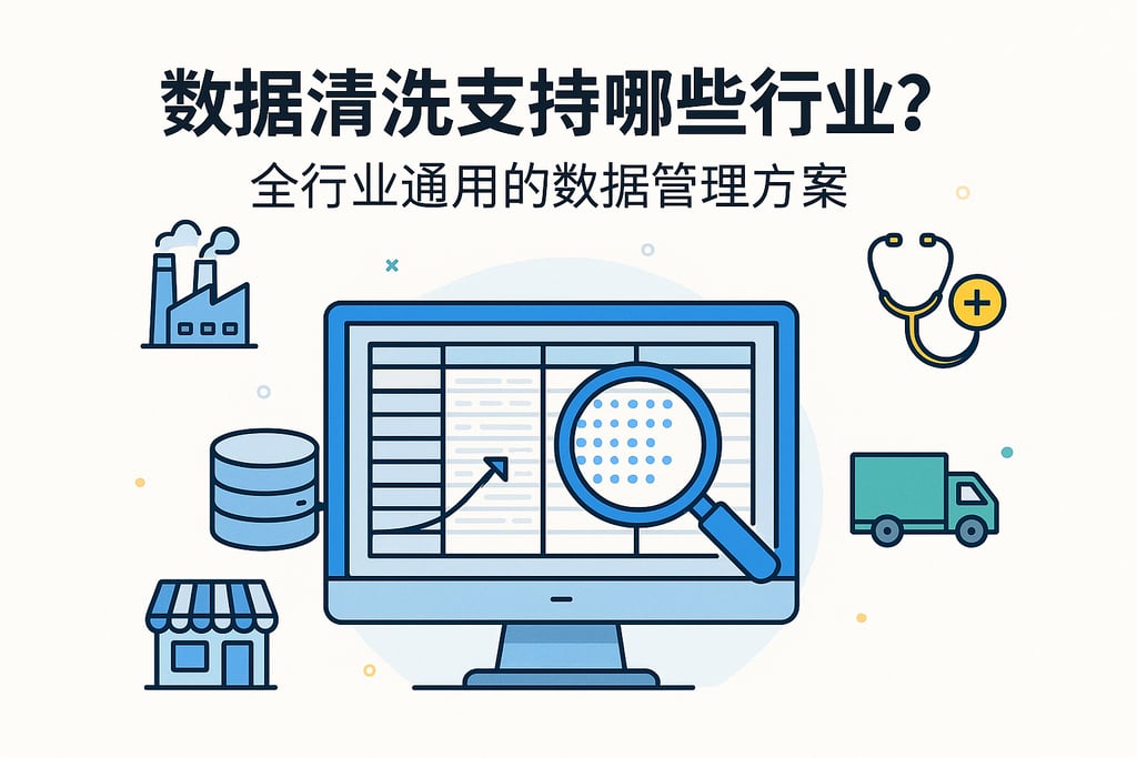 数据清洗支持哪些行业？全行业通用的数据管理方案。
