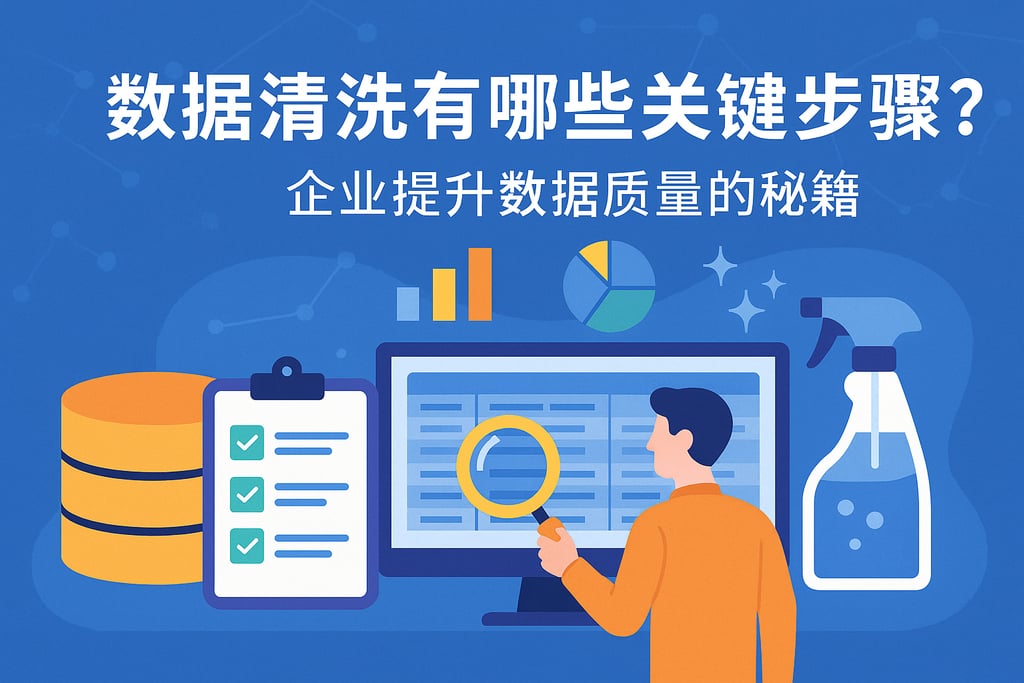 数据清洗有哪些关键步骤？企业提升数据质量的秘籍。