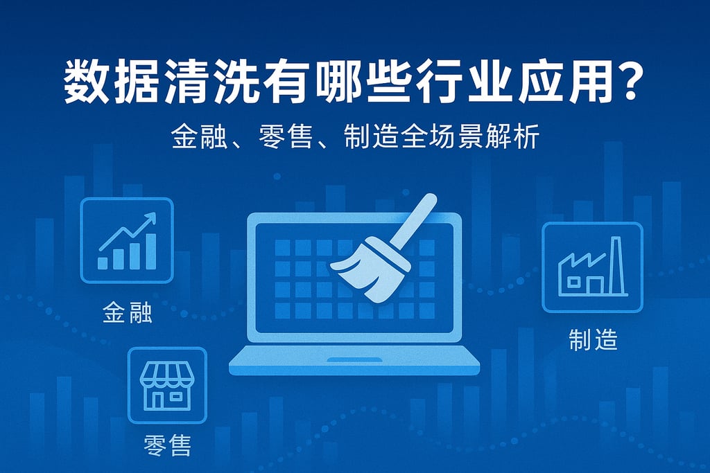 数据清洗有哪些行业应用？金融、零售、制造全场景解析