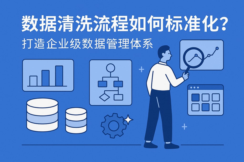 数据清洗流程如何标准化？打造企业级数据管理体系。
