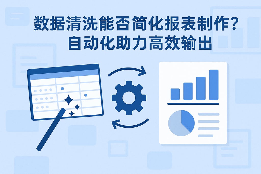 数据清洗能否简化报表制作？自动化助力高效输出