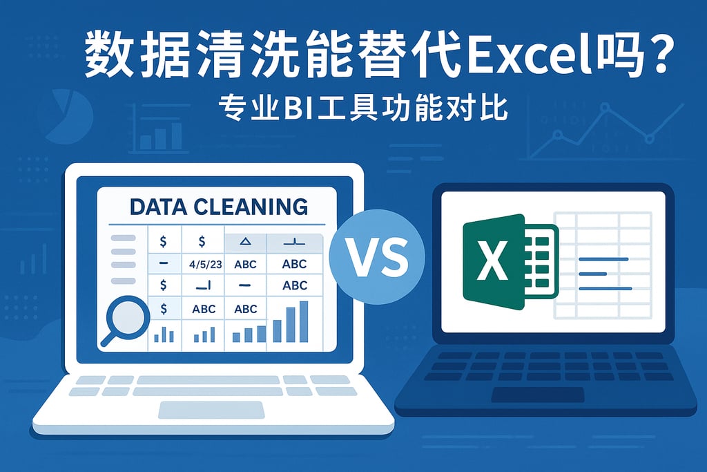 数据清洗能替代Excel吗？专业BI工具功能对比