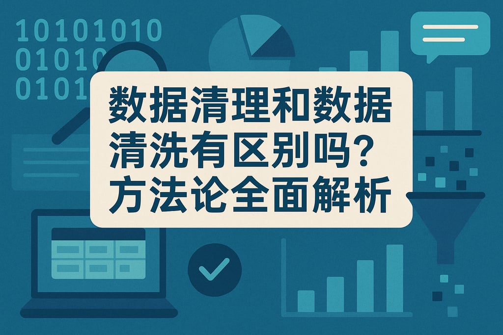 数据清理和数据清洗有区别吗？方法论全面解析