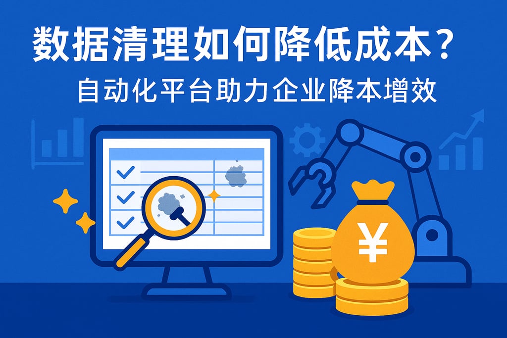 数据清理如何降低成本？自动化平台助力企业降本增效。