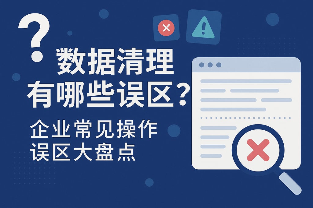 数据清理有哪些误区？企业常见操作误区大盘点