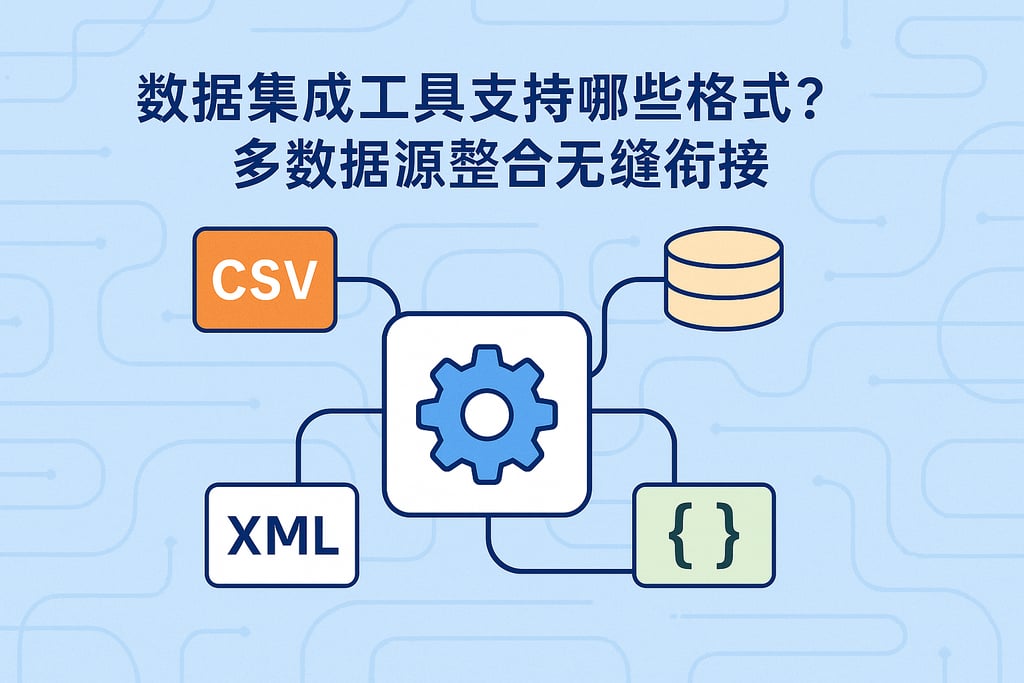 数据集成工具支持哪些格式？多数据源整合无缝衔接