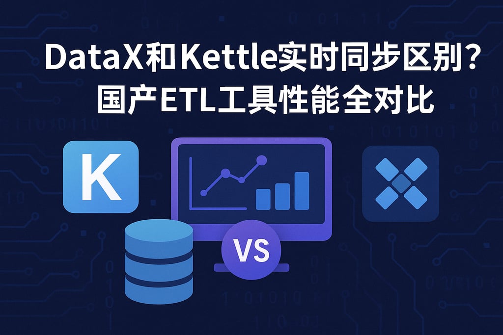 DataX和Kettle实时同步区别？国产ETL工具性能全对比