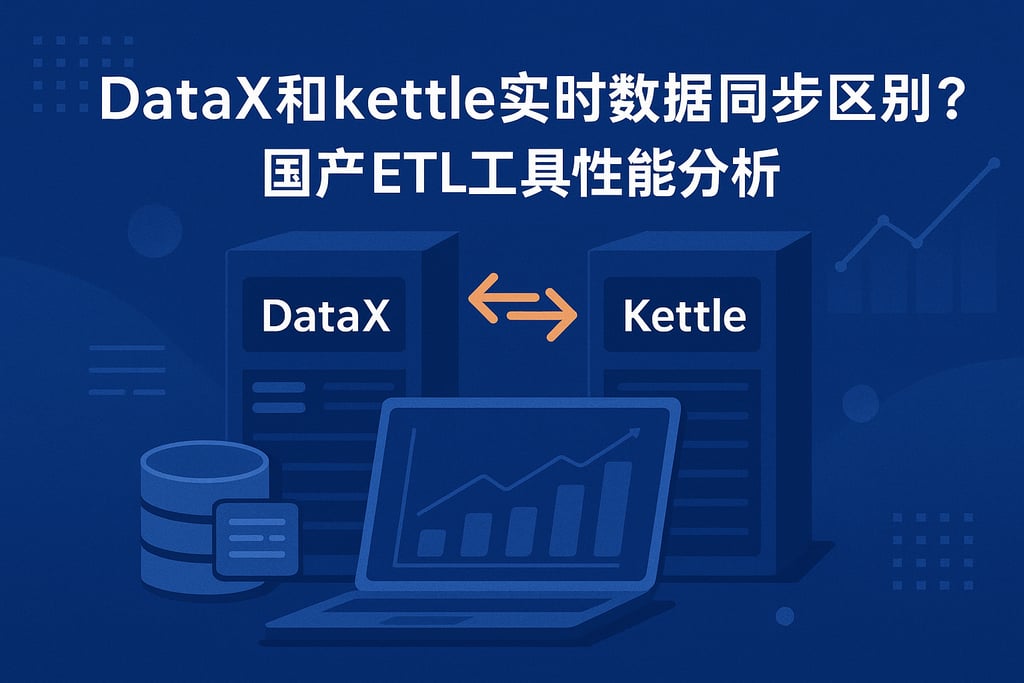 DataX和kettle实时数据同步区别？国产ETL工具性能分析