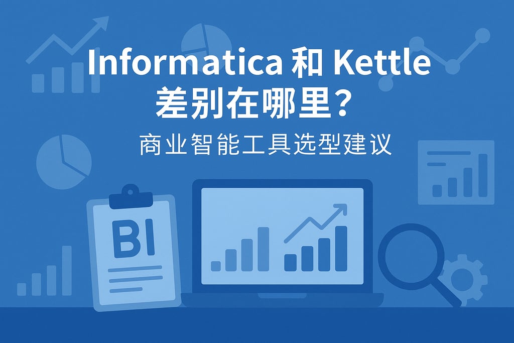 Informatica和kettle差别在哪里？商业智能工具选型建议