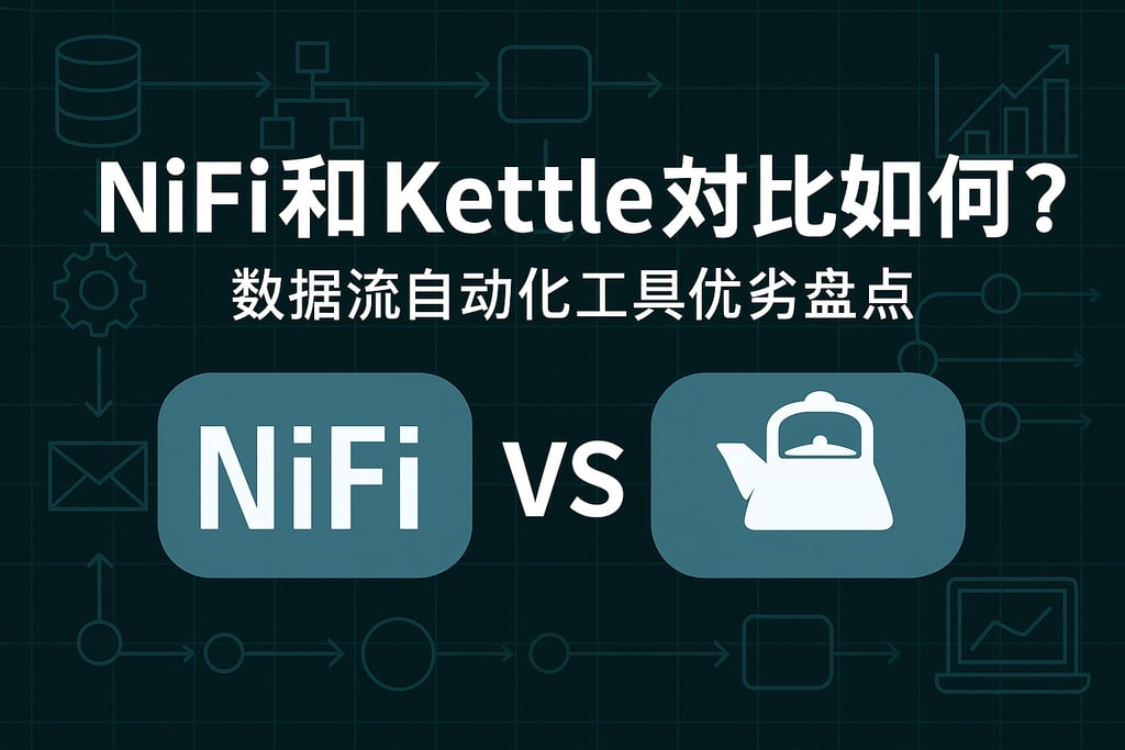 NiFi和kettle对比如何？数据流自动化工具优劣盘点