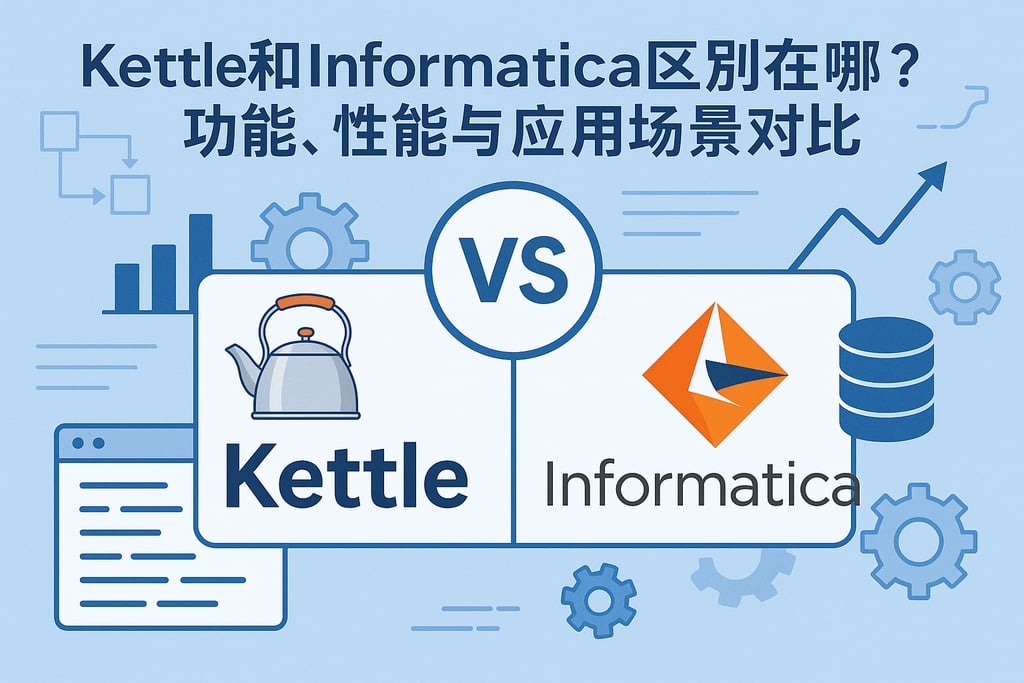 kettle和Informatica区别在哪？功能、性能与应用场景对比