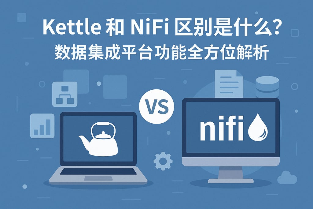kettle和nifi区别是什么？数据集成平台功能全方位解析